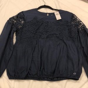 Navy blouse